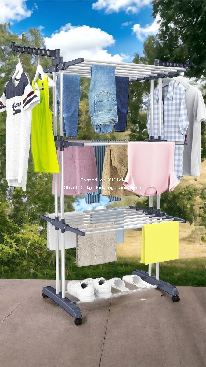 Adjustable Multi-Layer Clothes Drying Rack for sale in Kampala - Yilick