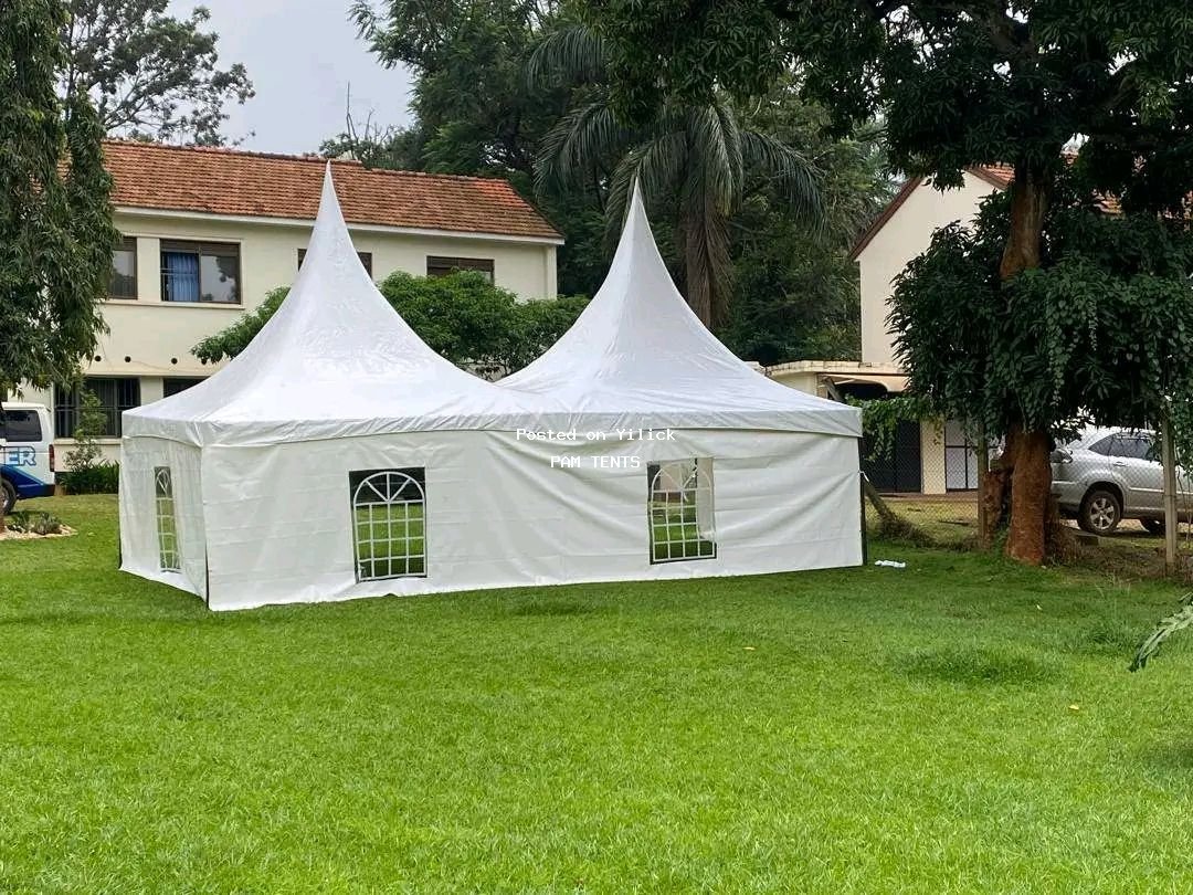Elegant Double-Peaked Party Tent for Outdoor Events for sale in Kampala - Yilick