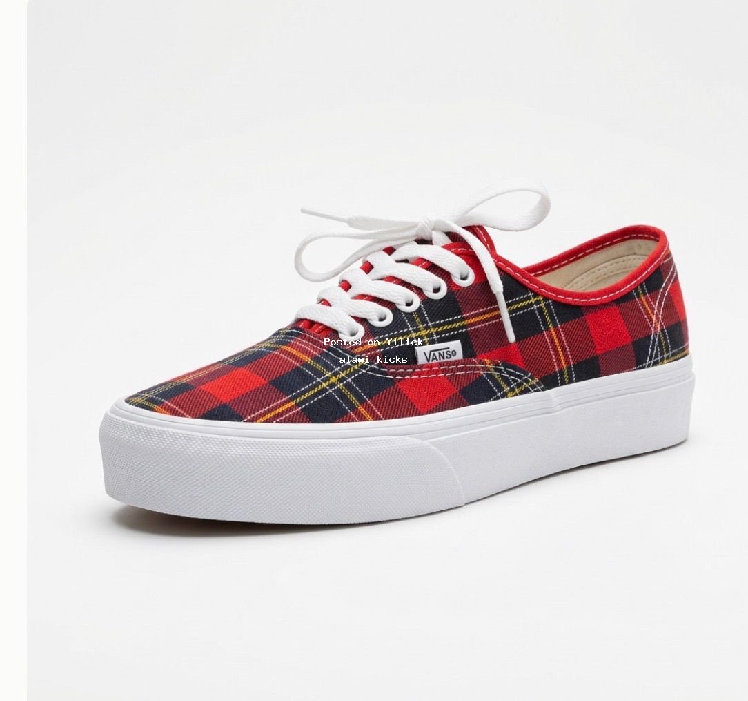 Stylish Red and Black Checkered Vans Sneakers for sale in Kampala - Yilick