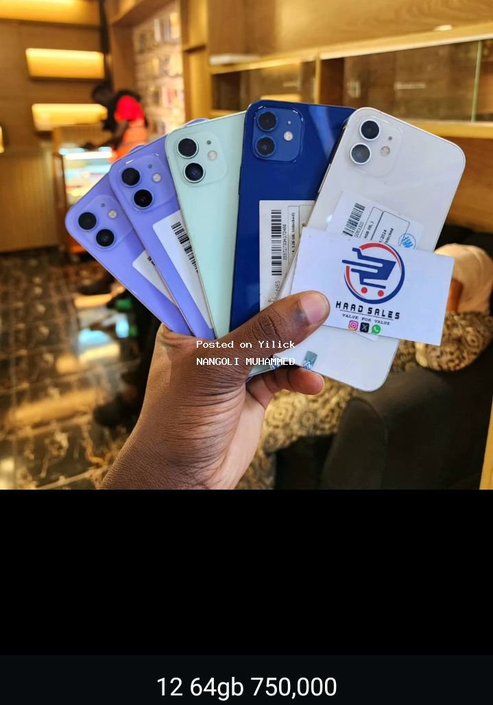 Apple iPhone 12 - 64GB - Multiple Colors Available for sale in Mbale - Yilick