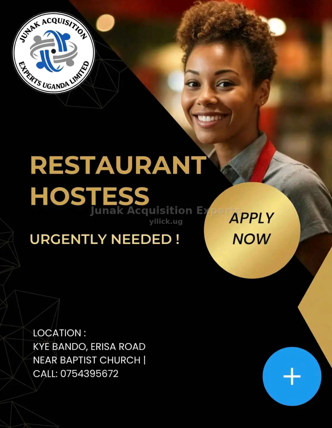 HOSTESS URGENTLY NEEDED for sale in Kampala, Kampala, Kampala - Yilick