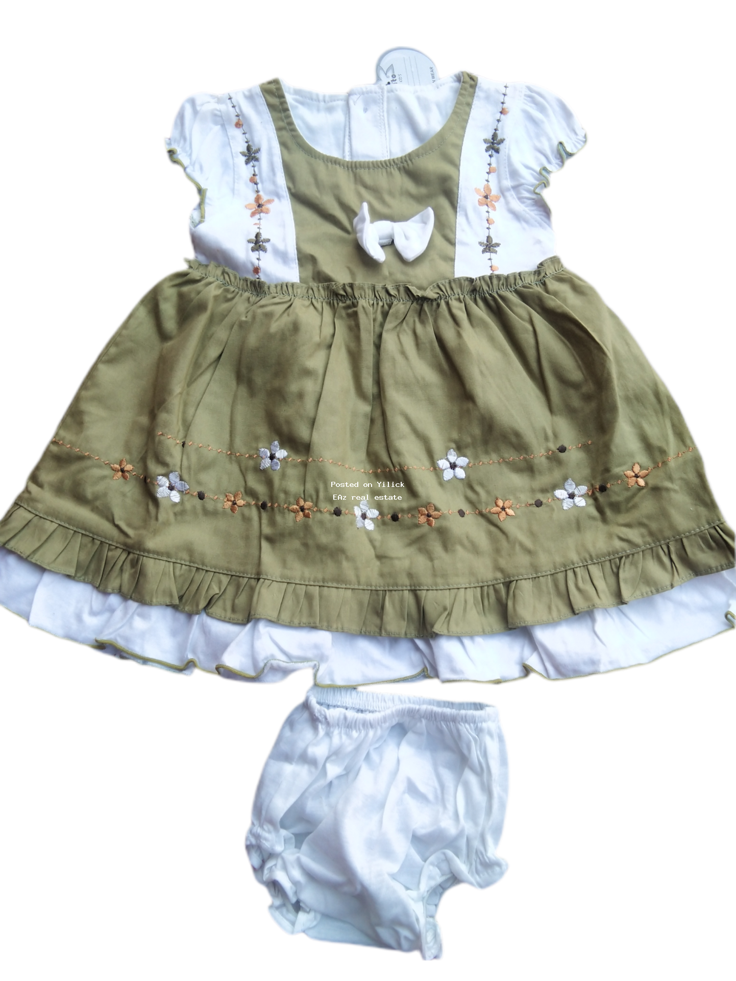 Charming Baby Girl Dress with Matching Diaper Cover for sale in Kampala - Yilick