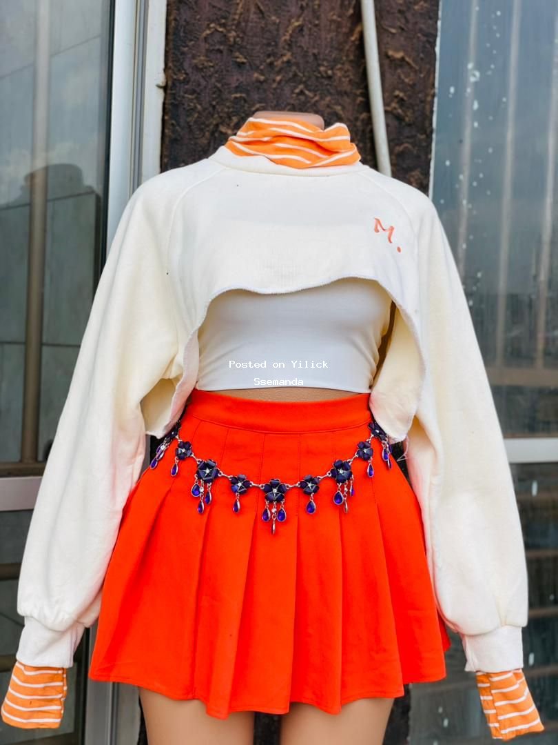 Chic Cropped Sweater and Flared Skirt Set for sale in Wakiso - Yilick