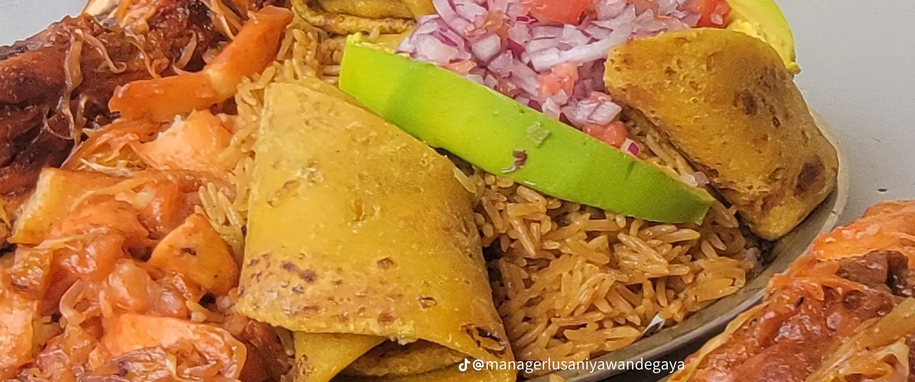 Delicious Ugandan Jollof Rice with Grilled Chicken for sale in Bududa - Yilick
