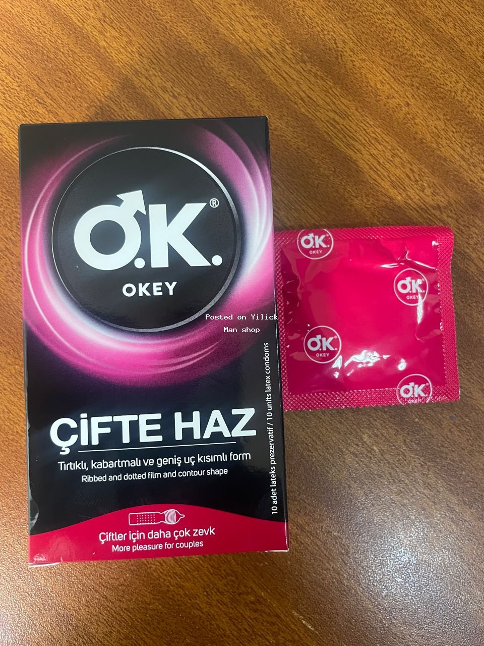 Okey ribbed,dotted and contour shaped condom.1 piece for sale in Kampala - Yilick