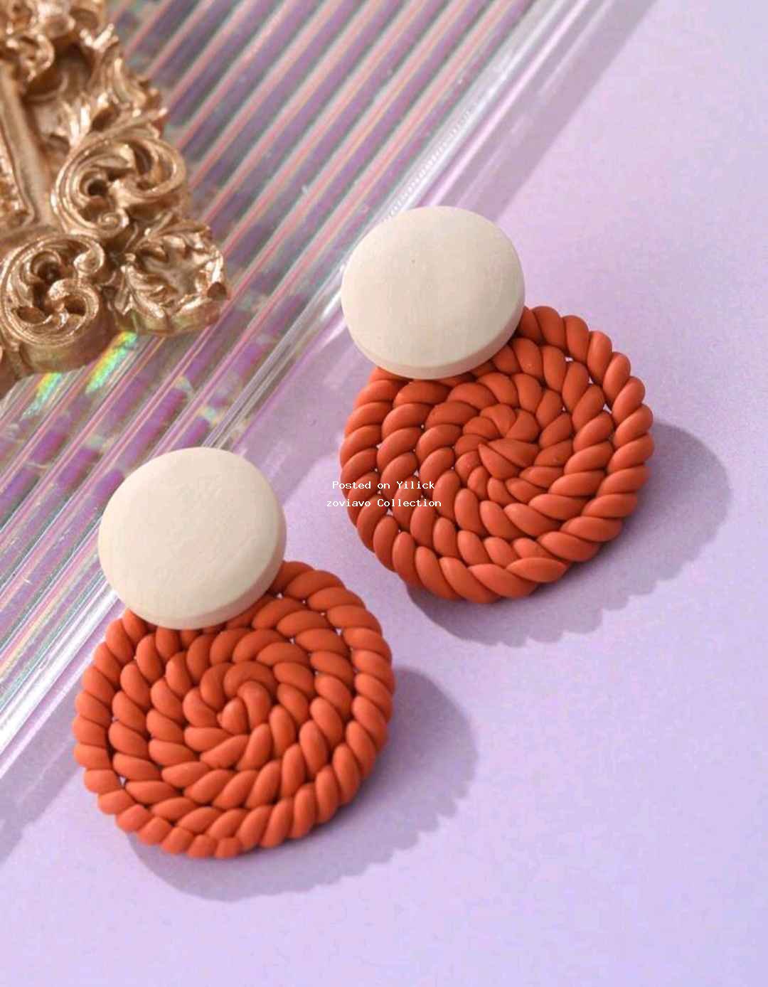 clay woven earrings for sale in Wakiso - Yilick