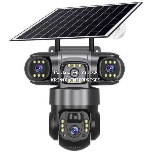 V380 Smart Net Camera Outdoor Solar Powered Security Camera with Night Vision & Motion Detection for sale in Kampala - Yilick
