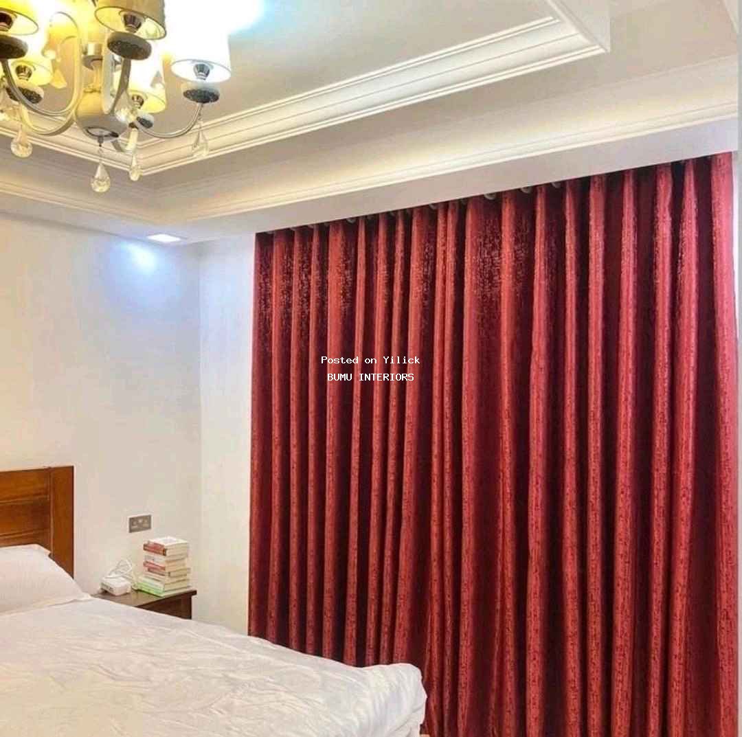 Maroon Curtains for sale in Kampala - Yilick