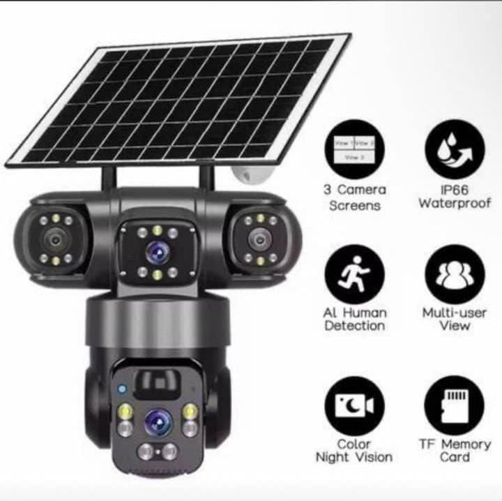 Solar-Powered AI Security Camera with Multi-User View for sale in Kampala - Yilick
