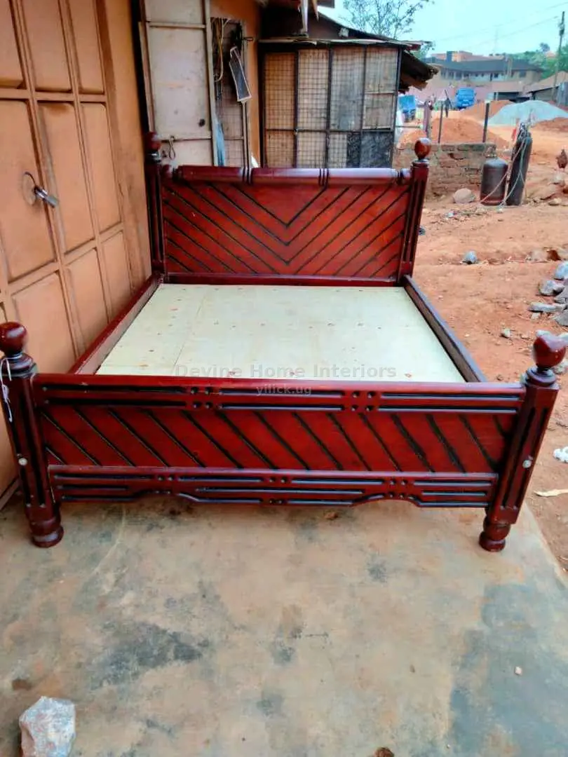 wooden bed 5x6 for sale in Kampala - Yilick