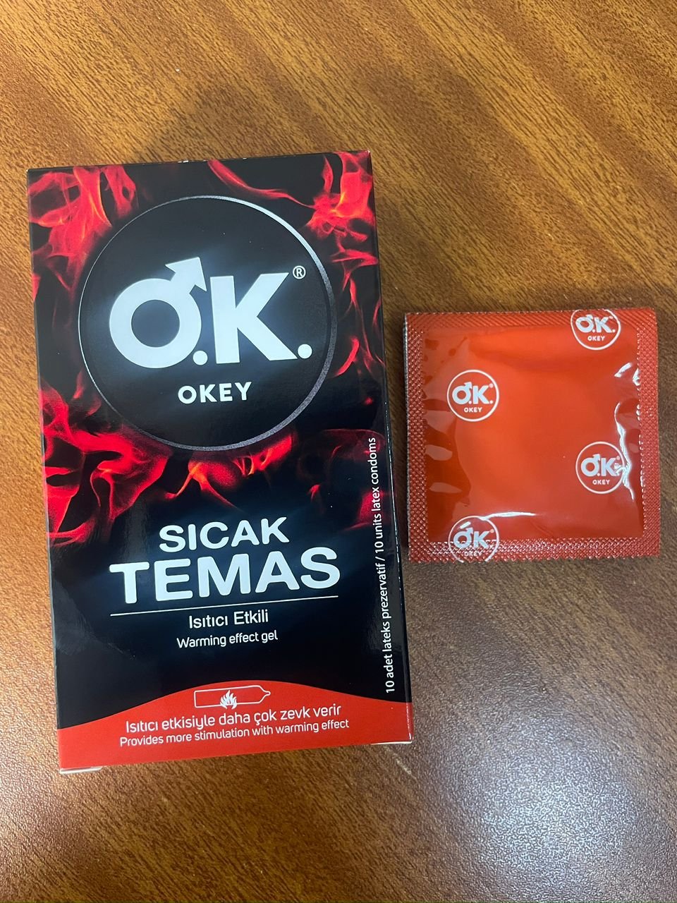 Okey warming effect gel male condom.1 piece for sale in Kampala - Yilick
