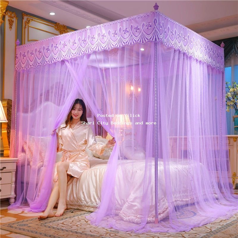 Elegant Purple Canopy Bed Tent for Stylish Bedrooms for sale in Kampala - Yilick