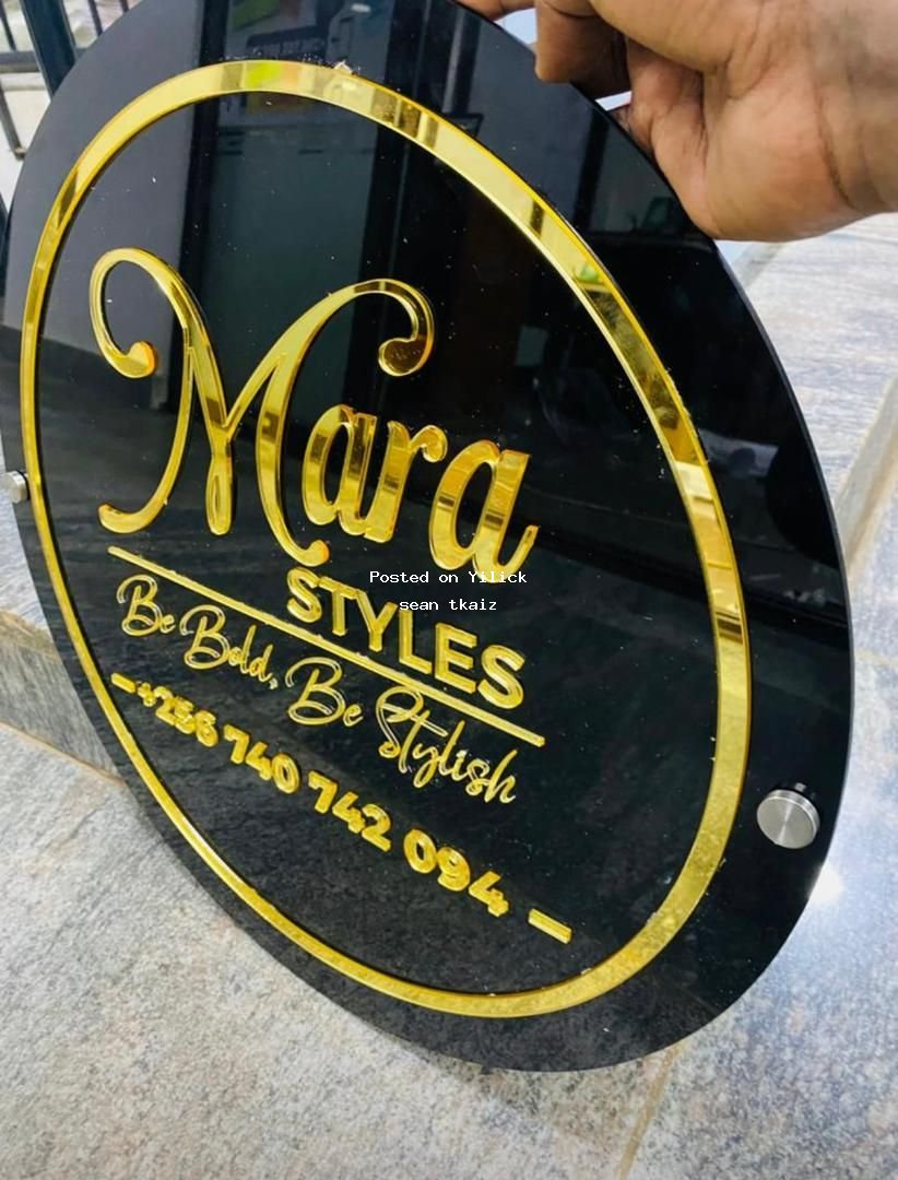 Elegant Custom Shop Sign - Mara Styles for sale in Kampala - Yilick