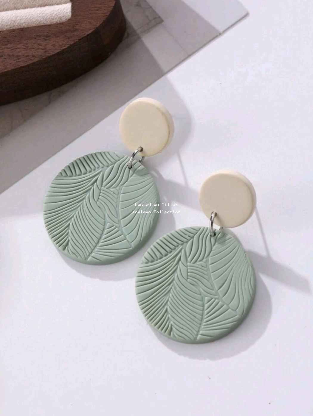 soft pottery textured earrings for sale in Wakiso - Yilick