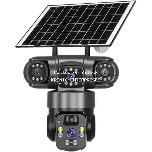 V380 Pro 3 Lens 3 Views Wireless Cctv Camera 4G Security Camera PIR Humanoid Detection Solar Power PTZ Night Vision Zoom Camera - Multicolor for sale in Kampala - Yilick