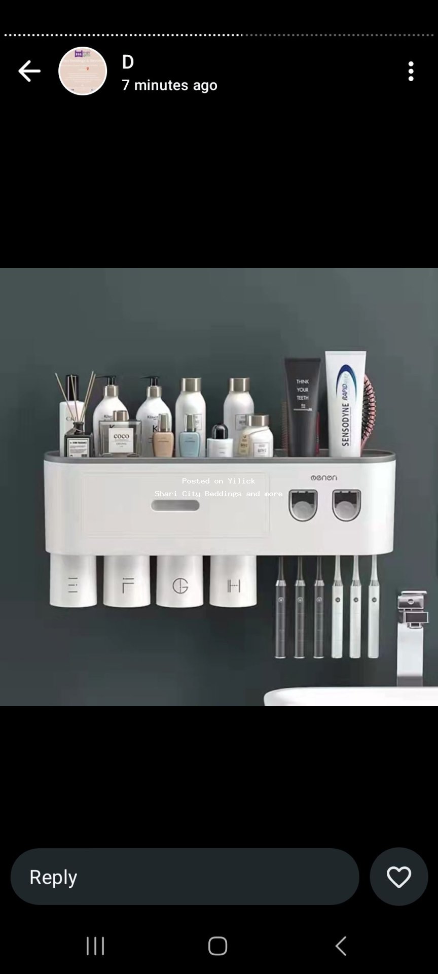 Stylish Wall-Mounted Bathroom Organizer for sale in Kampala - Yilick