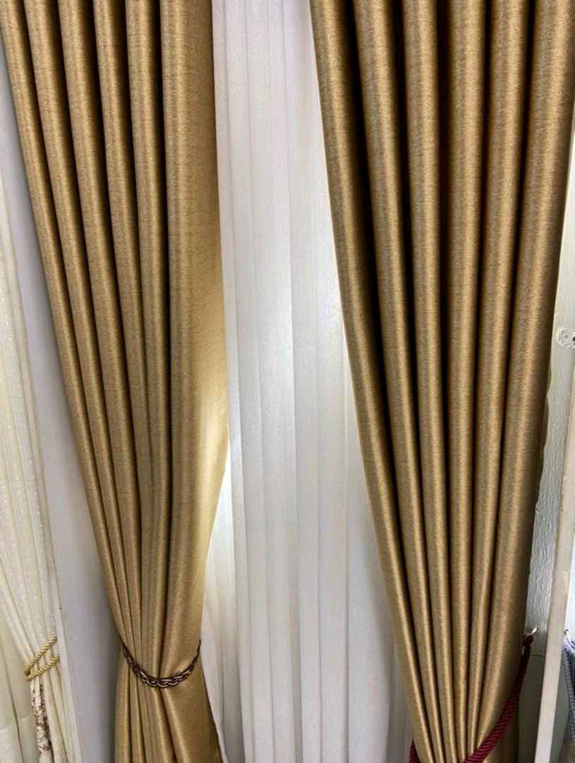 Gold metallic Curtains for sale in Kampala - Yilick
