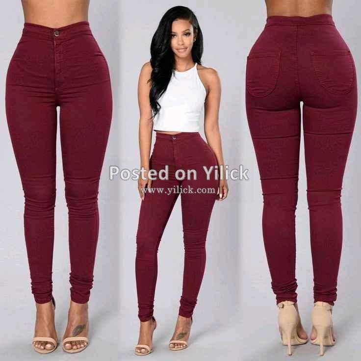 High waist slim Jean's for ladies for sale in Kampala - Yilick