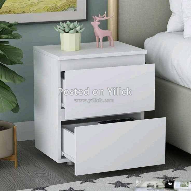 Brand new white bedside drawers for sale in Kampala - Yilick