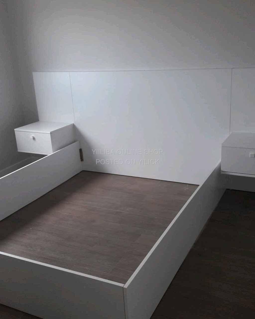 Brand new 5x6 beds white in color for sale in Kampala - Yilick