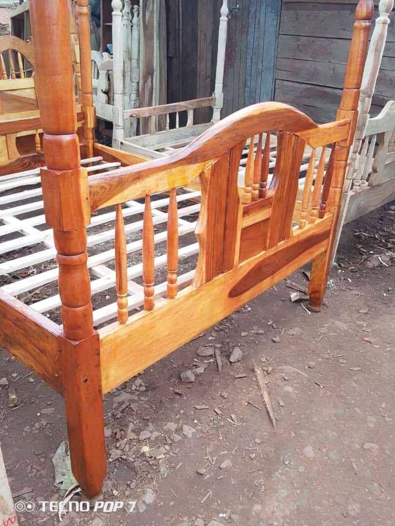 5by6 Wooden Bed on Sale for sale in Kampala - Yilick