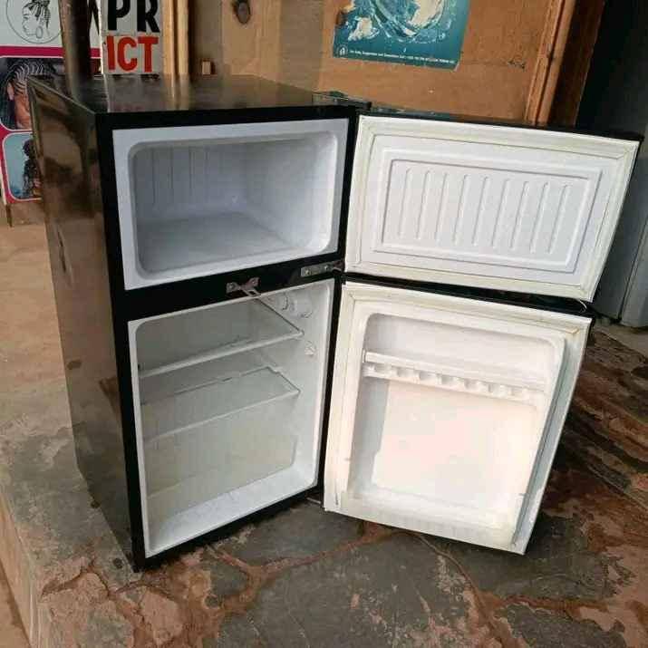 ADH USED 120 LTRS BLACK DOUBLE DOOR FRIDGE USED IN PERFECT for sale in Kampala - Yilick