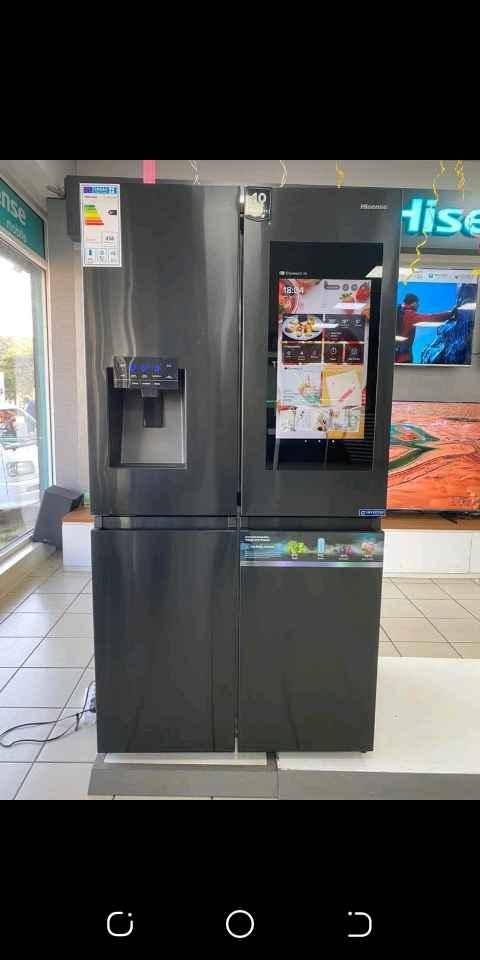 Americana four doors fridge with screen touch for sale in Kampala - Yilick