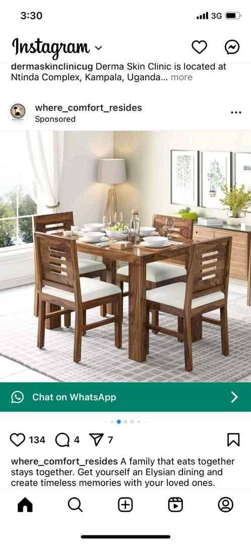 Dining chairs and tables for sale in Kampala - Yilick