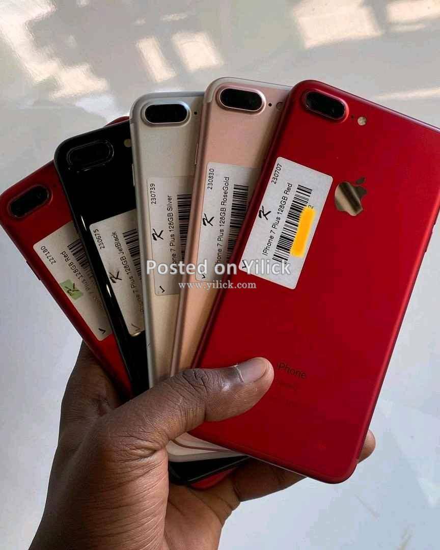 iPhone 7plus  ,storage 128 ,all colors red,silver, black  for sale in Kampala - Yilick