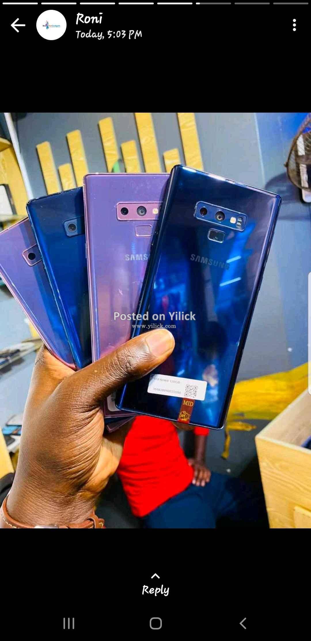 Samsung Galaxy Note 9 for sale in Kampala - Yilick