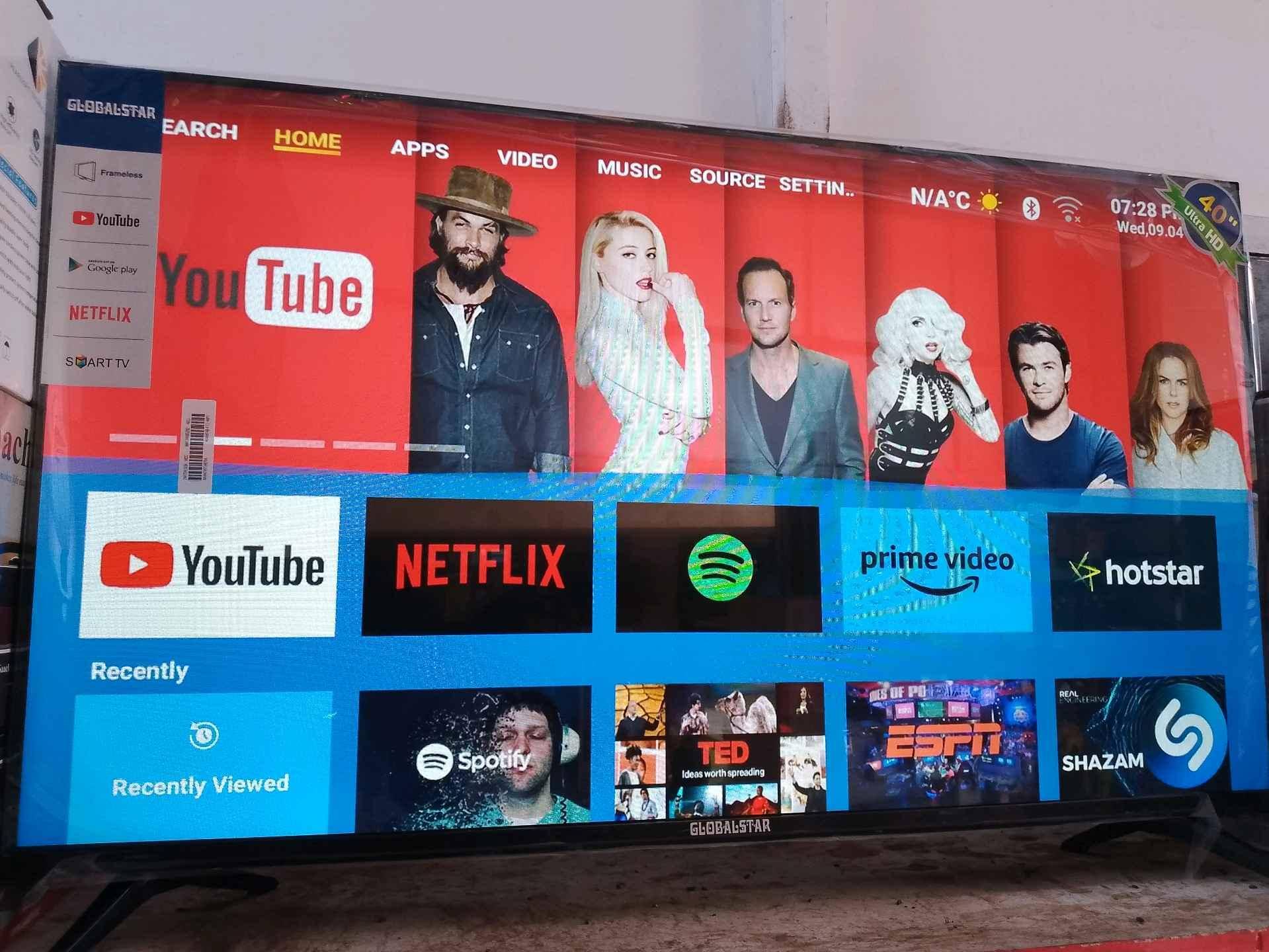 Global star 43" Smart Android LED Frameless free to air for sale in Kampala - Yilick