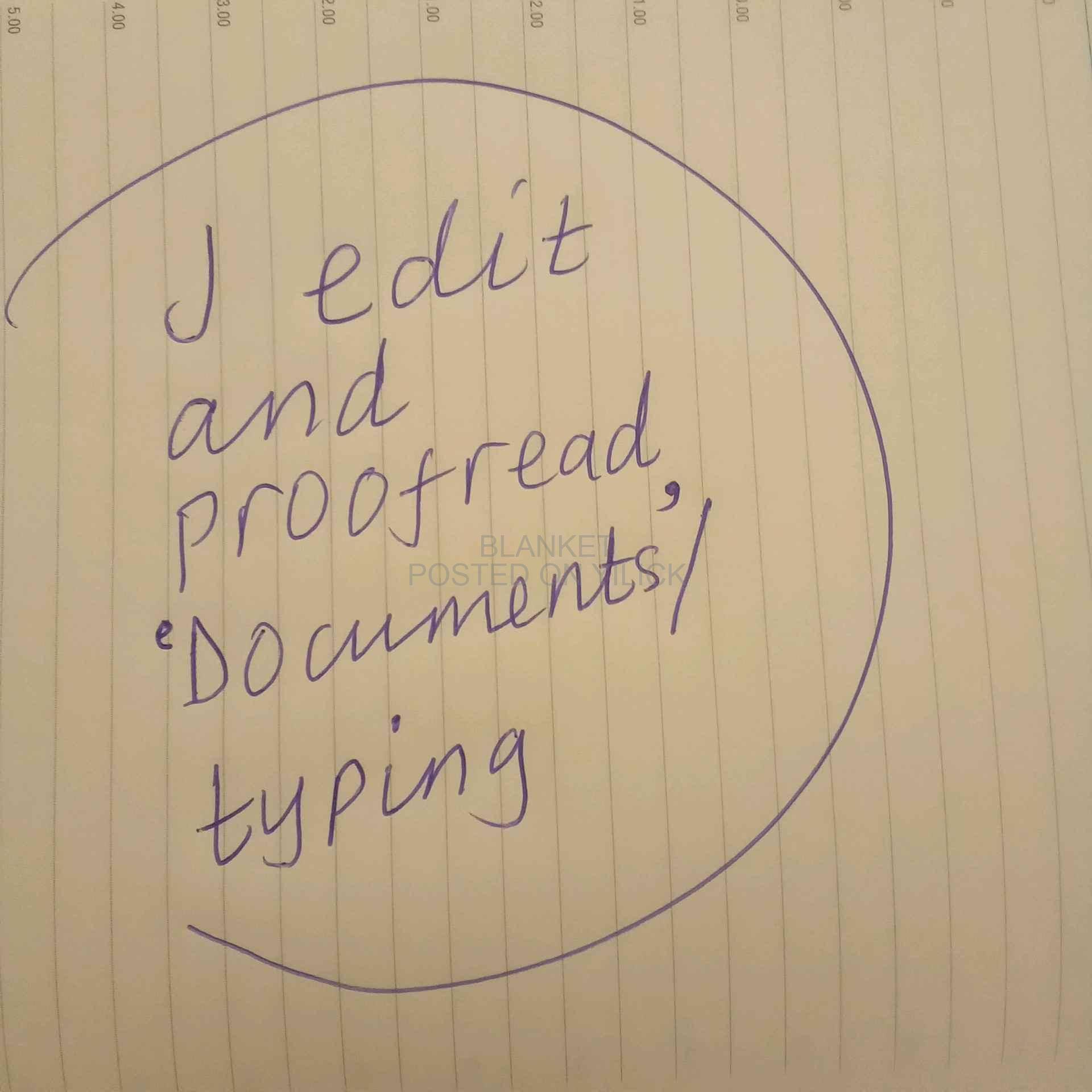 editing and proofreading & typing urgent documents! for sale in Kampala - Yilick