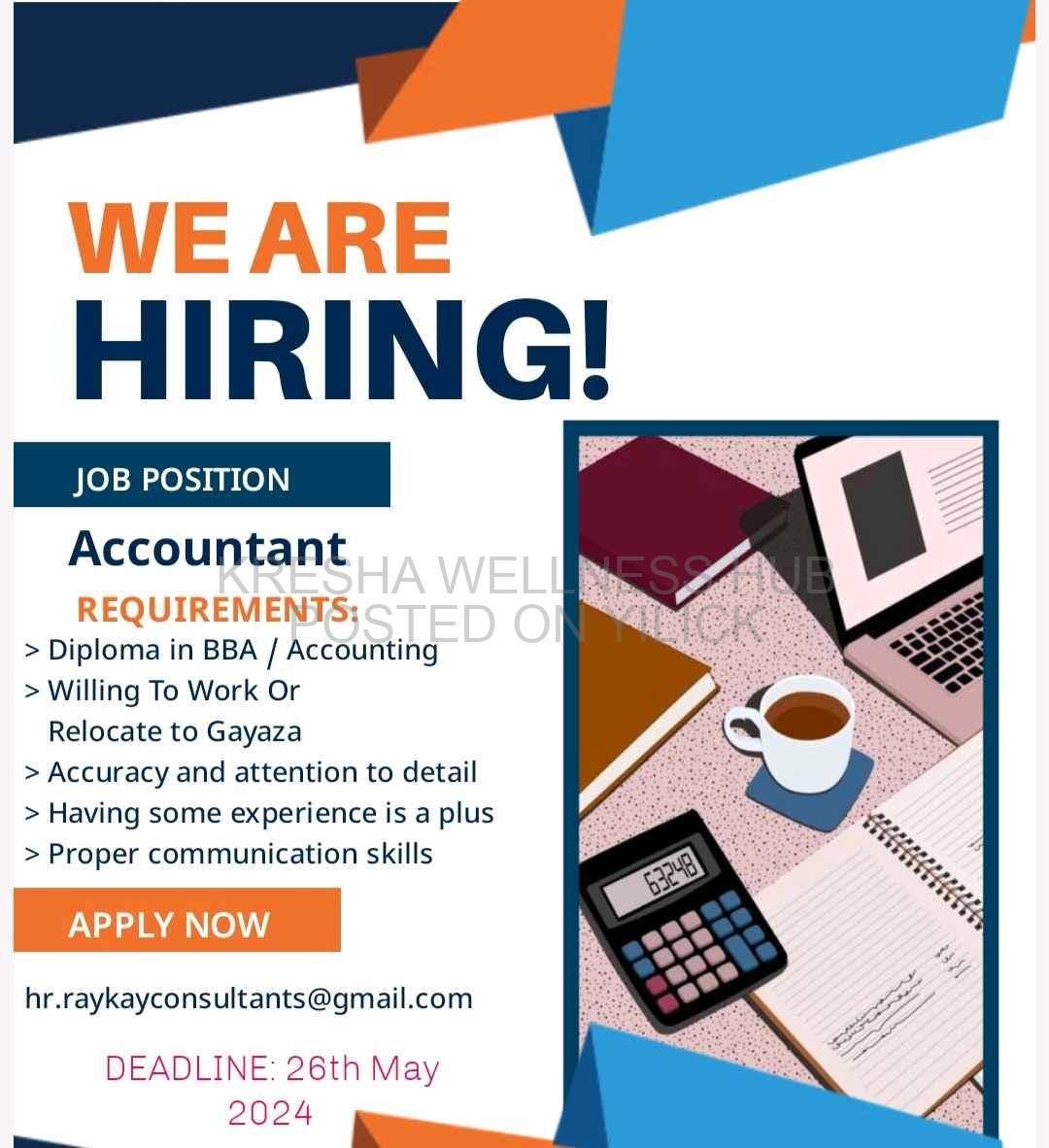  Junior Accountant  for sale in Kampala - Yilick