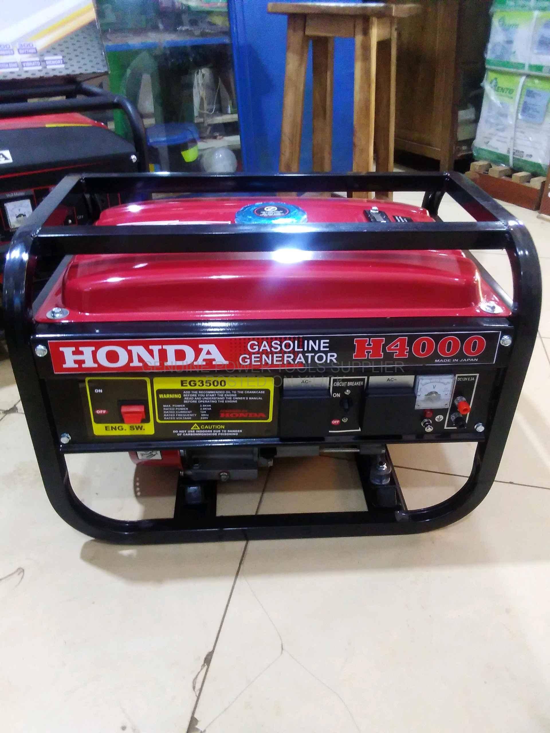 Honda H4000 petrol engine generator for sale in Kampala - Yilick