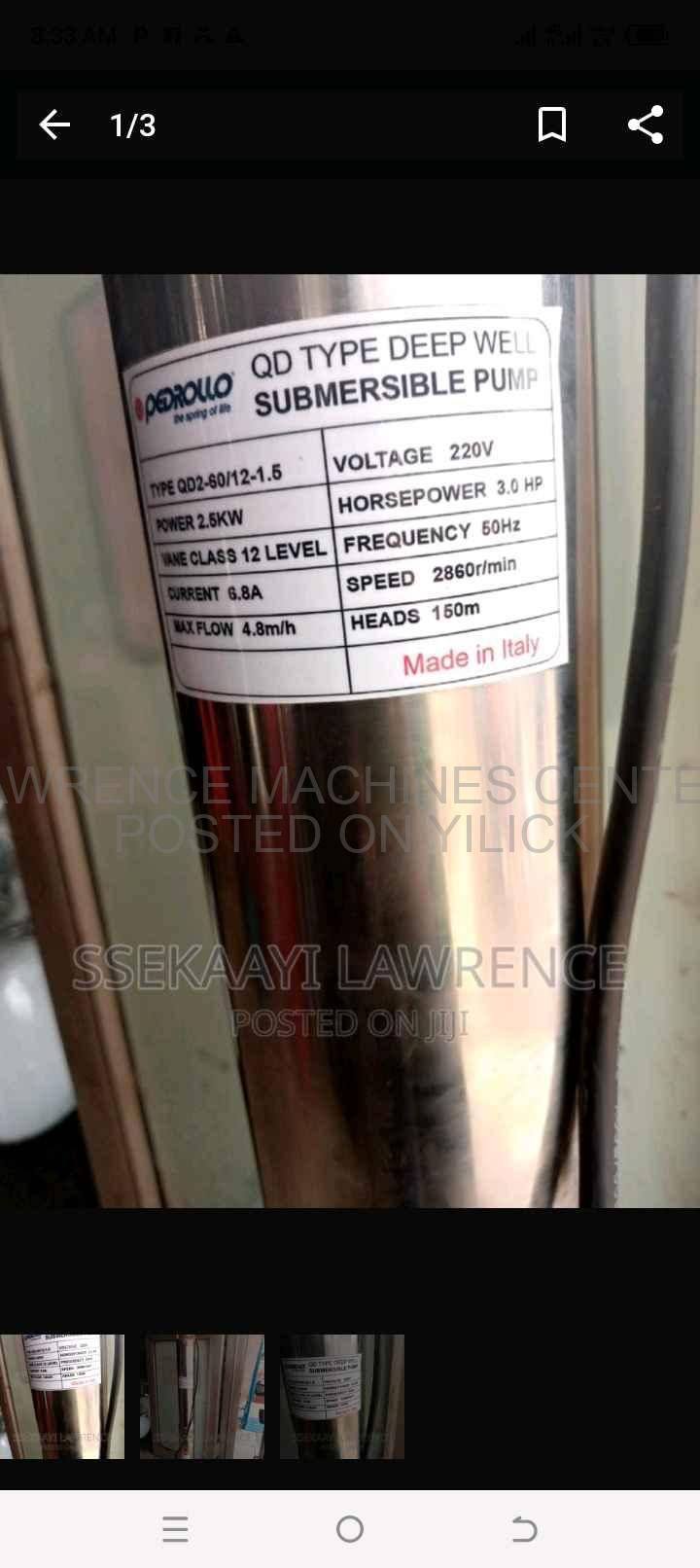 Submersible Water Pump pedrollo 150m for sale in Kampala - Yilick