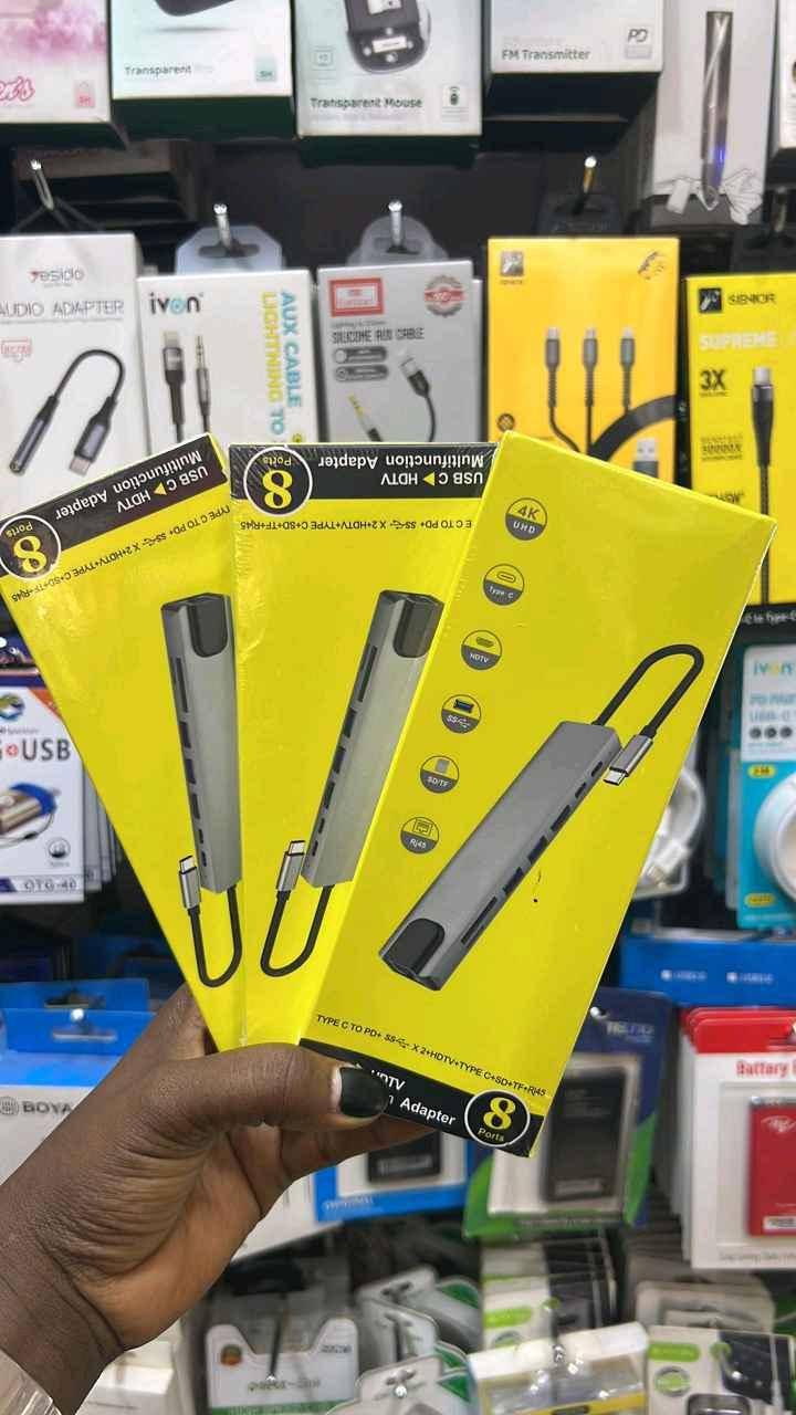 USB C to HDtv multifunctional adapter  for sale in Kampala - Yilick